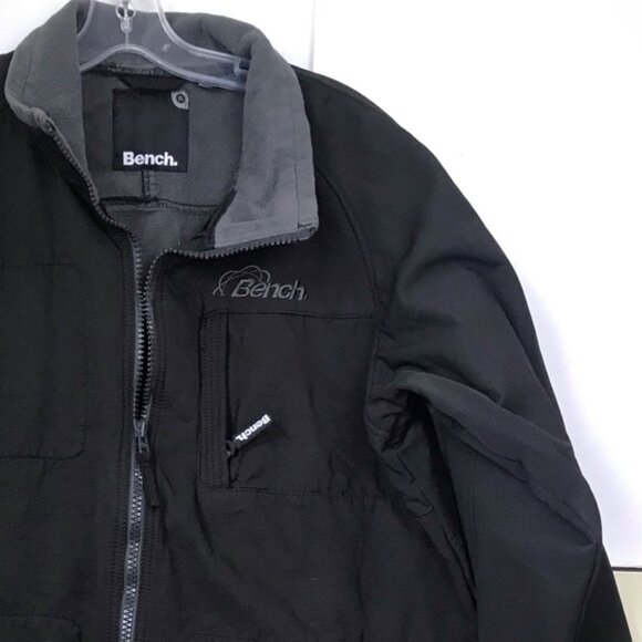 BENCH Light Bomber Cotton Fleece Jacket Pockets Zipper Lightweight Casual XL Top - Picture 7 of 16